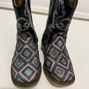 Roper Girls glitter diamond boots